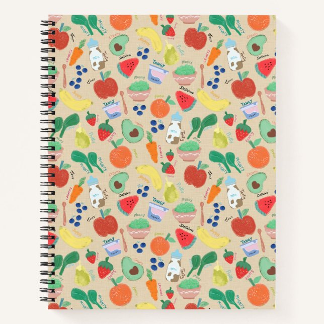 Fruits et légumes Carnet spiral (Devant)