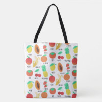 Fruits Flash Cards Korean Language Fruity Food