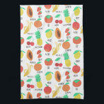 Fruits Flash Cards Korean Language Fruity Fun  Kitchen Towel<br><div class="desc">Check out this super cool fresh and fruity design. Whether you are trying to learn a new language or just love fruits,  show you're a fan with this awesome towel. And be sure to check my shop for more products and designs.</div>
