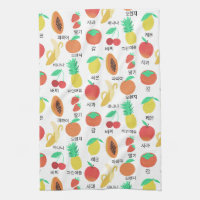 Fruits Flash Cards Korean Language Fruity Fun