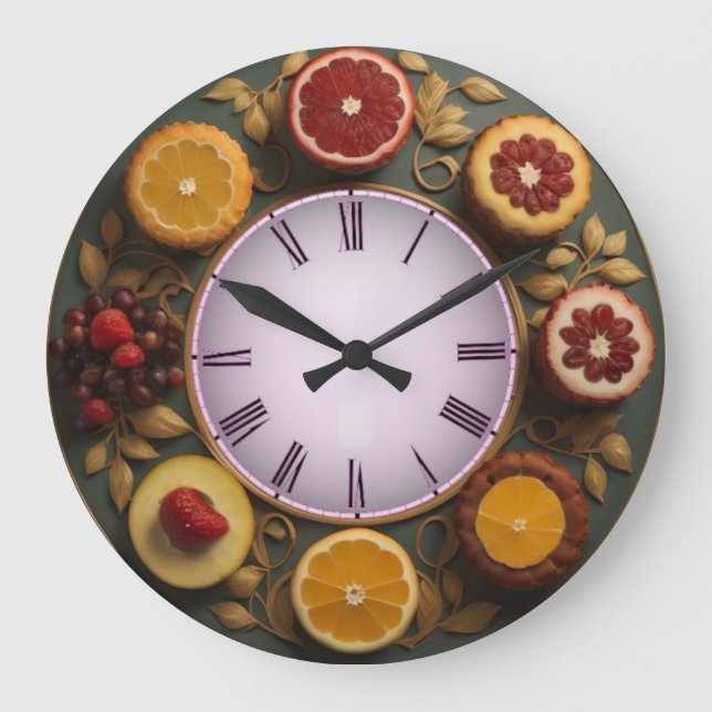 Fruits Large Clock (Front)