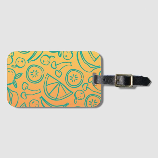 Fruits Luggage Tag (Front Horizontal)