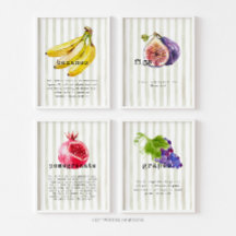 Fruits mentioned in the Quran 8x10 Print Set