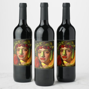 Fruits of Expression – A Surreal Portrait Wine Label
