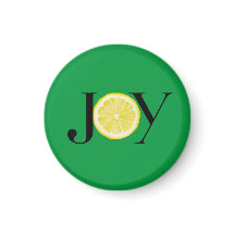 Fruits of the Spirit Lemon Slice "Joy" Green Magne