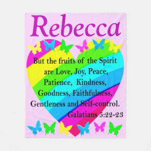 FRUITS OF THE SPIRIT PERSONALIZED FLEECE BLANKET