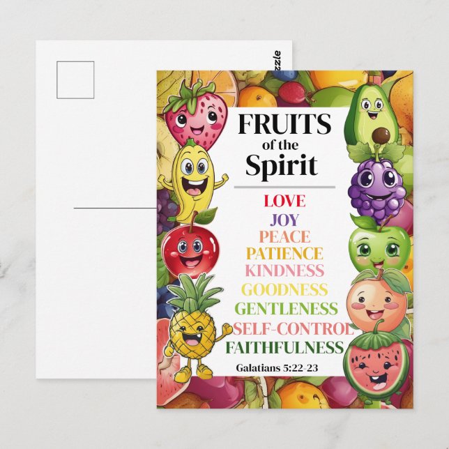 Fruits of The Spirit Postcard (Front/Back)