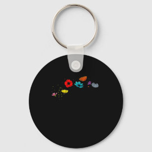 Fruits Of The Srit Galatians 5_22 Colorful Flowers Keychain