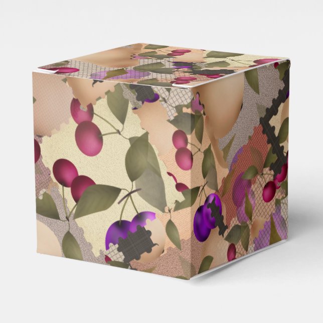 Fruits, patchwork favor box (Front Side)