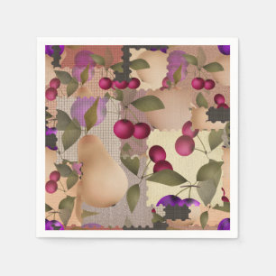 Fruits, patchwork napkin