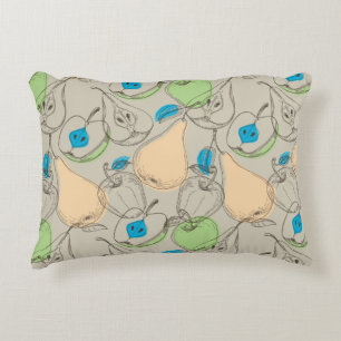 Fruits pattern accent pillow
