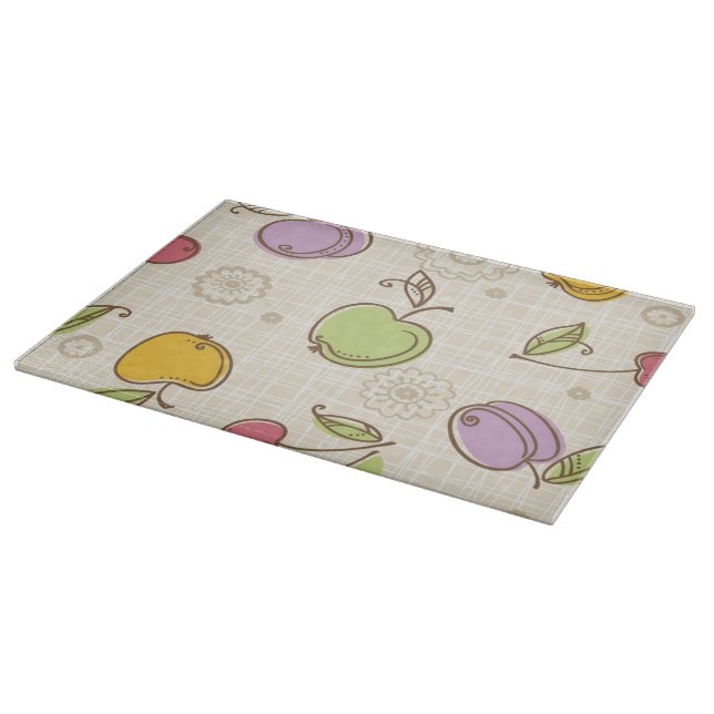 Fruits Pattern Cutting Board (Corner)