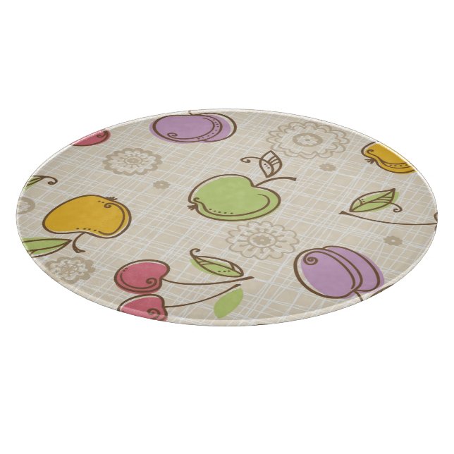 Fruits Pattern Cutting Board (Corner)