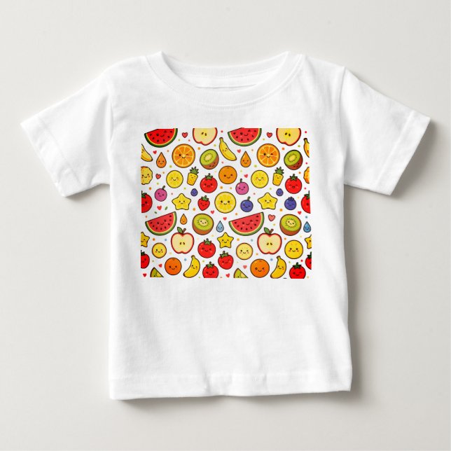 fruits pattern design baby T-Shirt (Front)