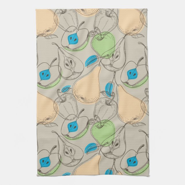 Fruits pattern kitchen towel (Vertical)