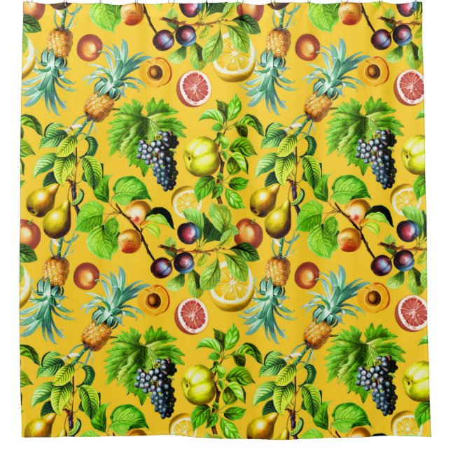 Fruits Pattern On Yellow Background (Front)
