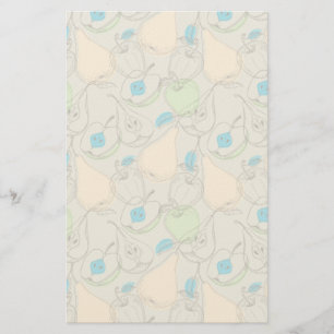Fruits pattern stationery