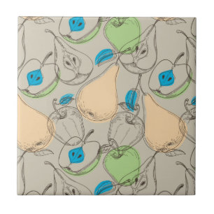 Fruits pattern tile