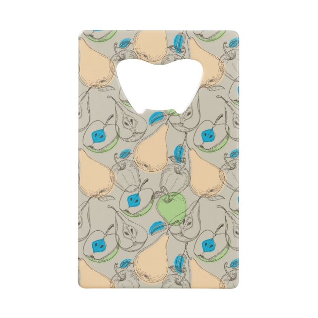 Fruits pattern wallet bottle opener (Front)