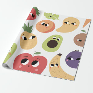  fruits pattern wrapping paper