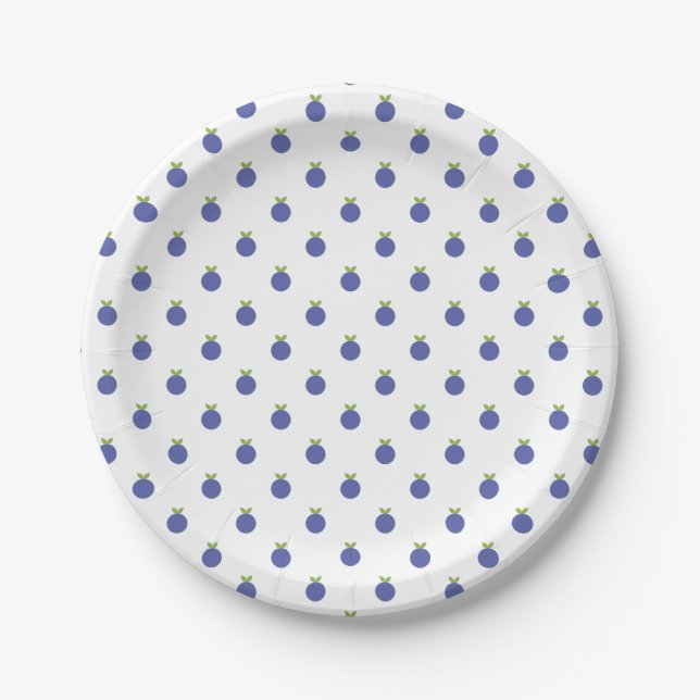 Fruits polka dots paper plate (Front)
