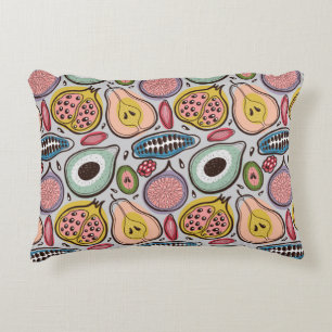 Fruits seamless pattern accent pillow