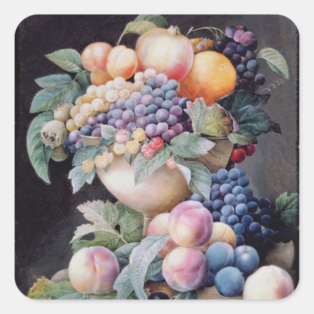 Fruits Square Sticker (Front)