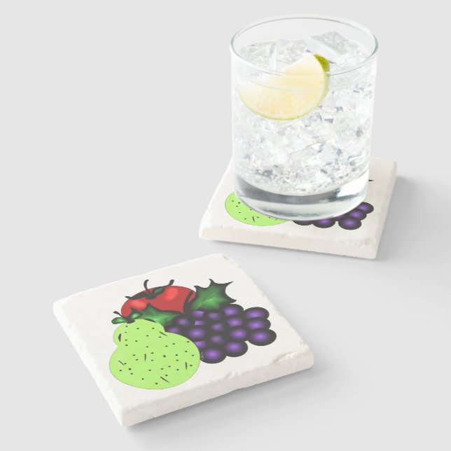 Fruits Stone Coaster (Side)