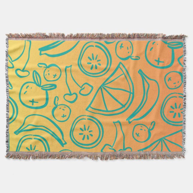 Fruits Throw Blanket (Front)