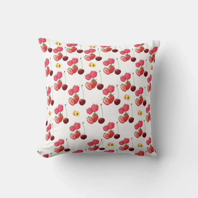 Fruits Throw Pillow (Front)