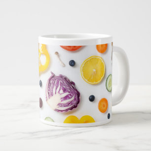 Fruits & Vegetables Large Coffee Mug