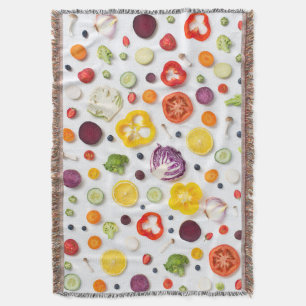 Fruits & Vegetables Throw Blanket