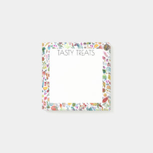 Fruits & Veggies Food CUSTOM Illustration Chef  Post-it Notes