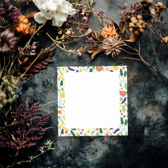 Fruits & Veggies Food CUSTOM Illustration Chef  Post-it Notes (Fruits & Veggies Food CUSTOM Illustration Chef Post-it Notes
)