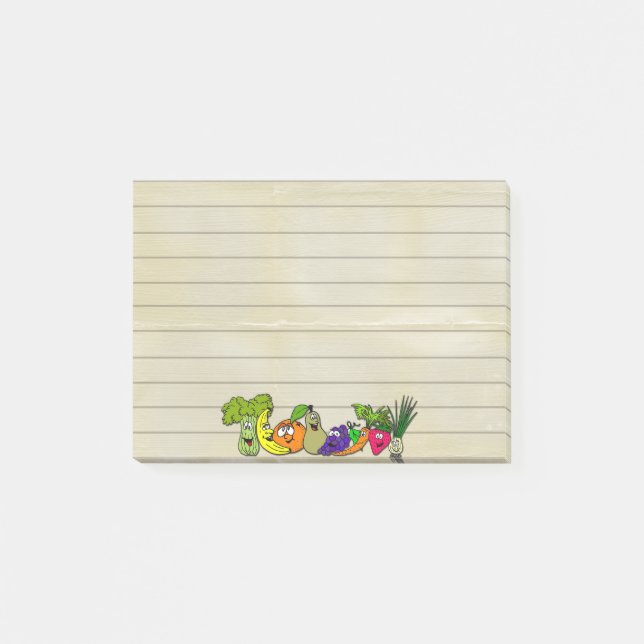 fruits & veggies Post-It-Notes pad Post-it Notes (Front)