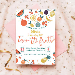 Fruitti à deux tti Invitation Fruit 2e anniversa