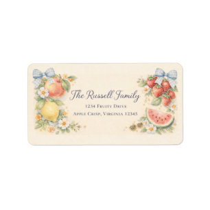 Fruity Address Label
