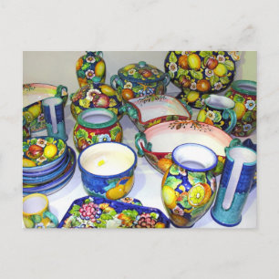 Fruity Ceramics from Sorrento(Italy) Postcard