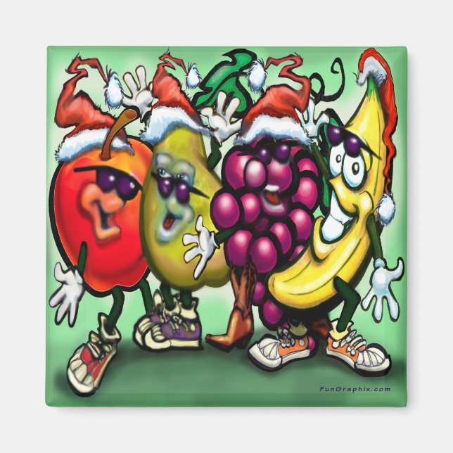 Fruity Christmas Magnet (Front)