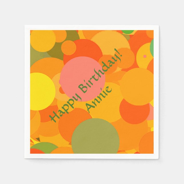 Fruity Circles Napkin (Front)