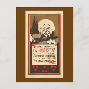 Fruity Date Request Postcard