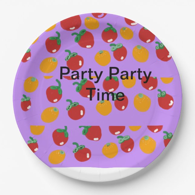 Fruity Delights  Paper Plate (Front)