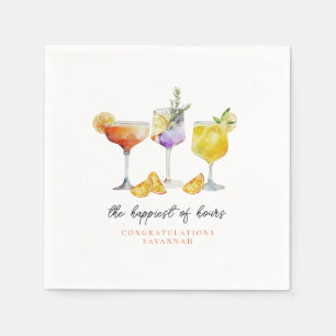 Fruity Drinks Bridal Shower Napkin