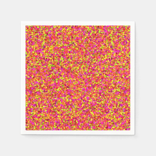 Fruity Glitter Dots-PAPER NAPKINS (Front)