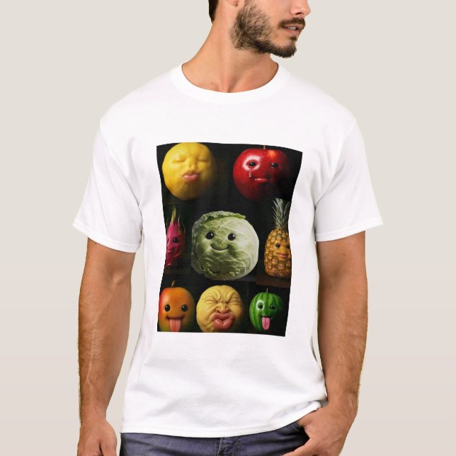 Fruity Meme T-Shirt – Gen Z Funny Graphic Tee (Devant)