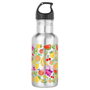 Fruity Pattern 532 Ml Water Bottle