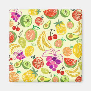 Fruity Pattern Magnet