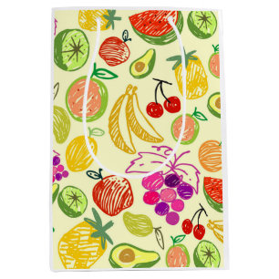 Fruity Pattern Medium Gift Bag