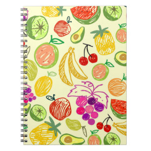 Fruity Pattern Notebook