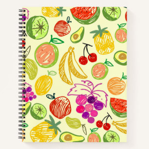 Fruity Pattern Notebook